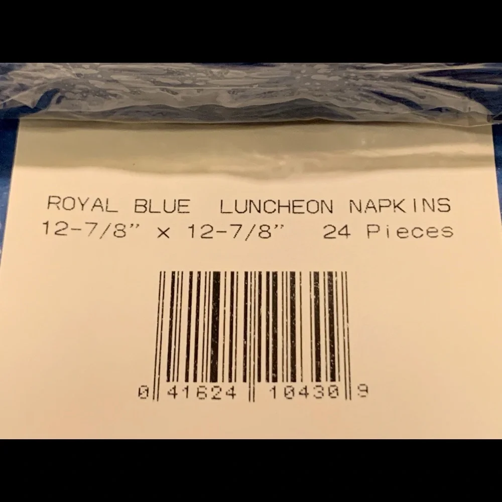 NWT LOT OF BLUE PARTY NAPKINS & PLASTIC SOLO CUPS.